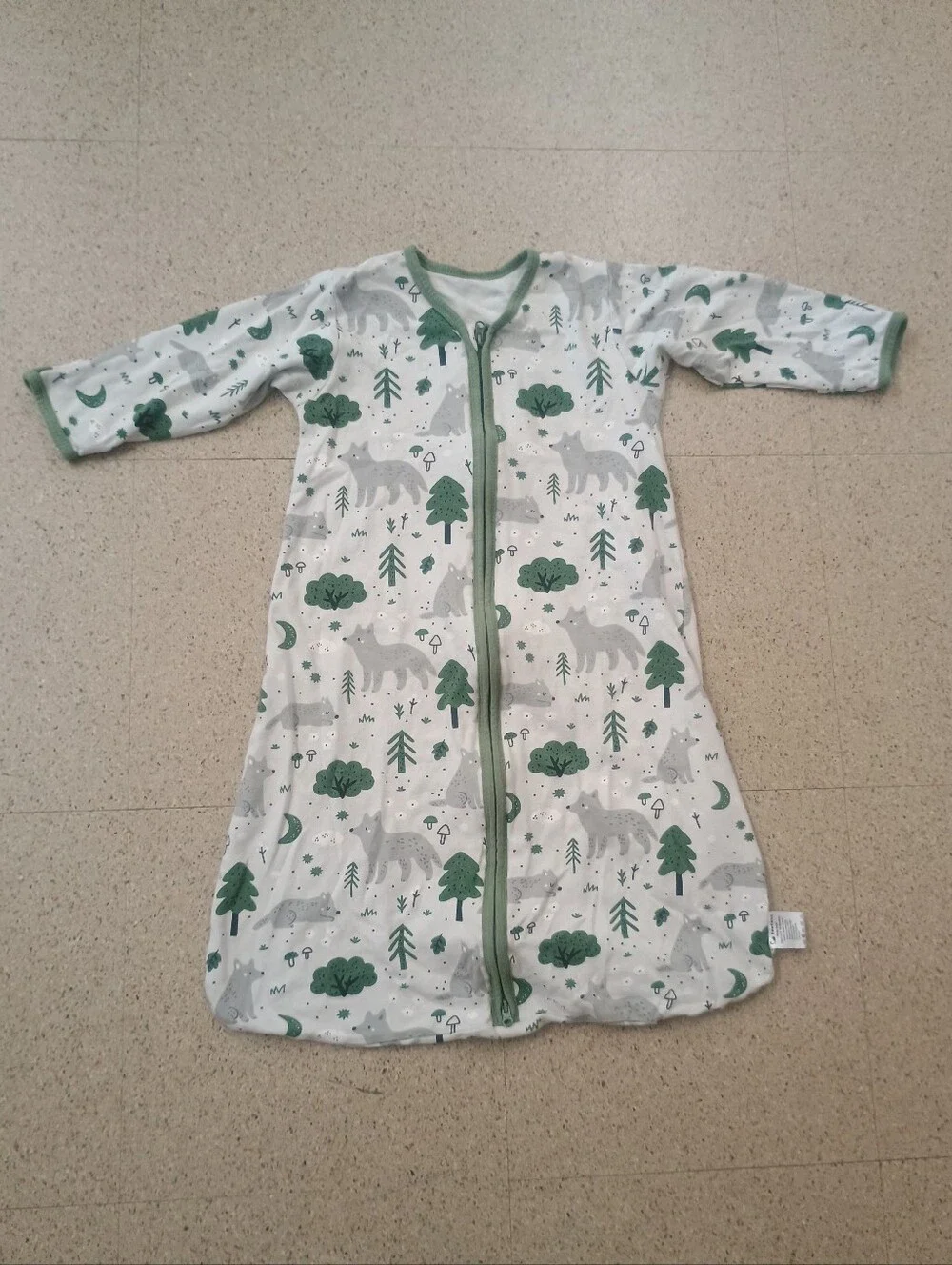 Yoofoss baby sleep sack Green Forest Animals Sleep Sack Pajamas L/ 12-18 Months